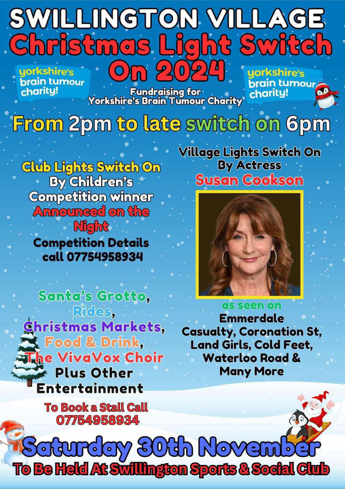 Swillington Village Christmas Light Switch on 2024